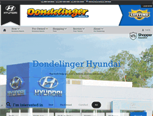 Tablet Screenshot of dondelingerhyundai.com